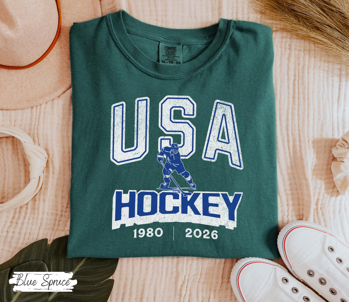 Comfort Colors USA Hockey 1982|2026 T-shirt