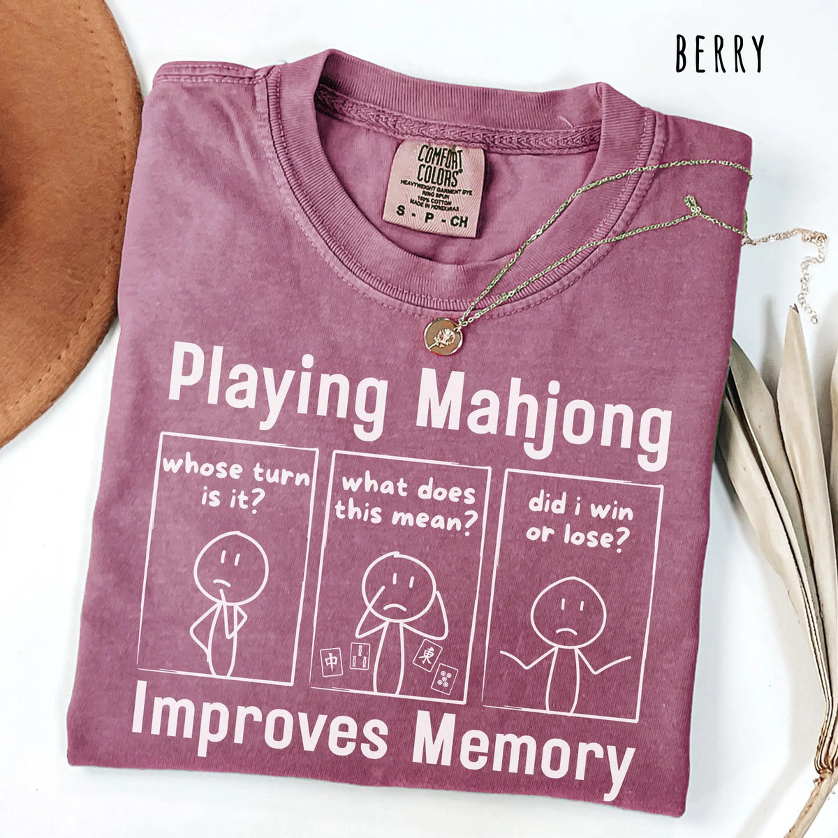 Comfort ColorsPlaying Mahjong Improves Memory Tshirt/sweatshirt