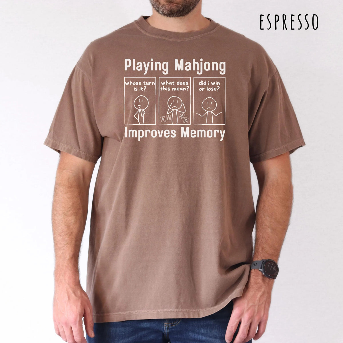 Comfort ColorsPlaying Mahjong Improves Memory Tshirt/sweatshirt
