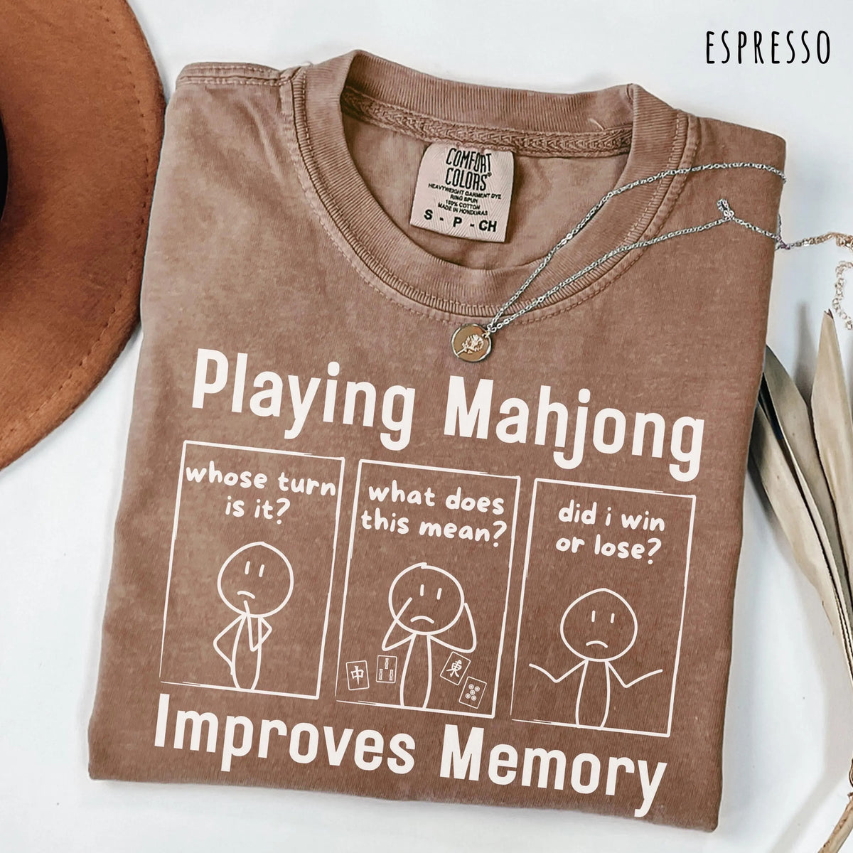 Comfort ColorsPlaying Mahjong Improves Memory Tshirt/sweatshirt