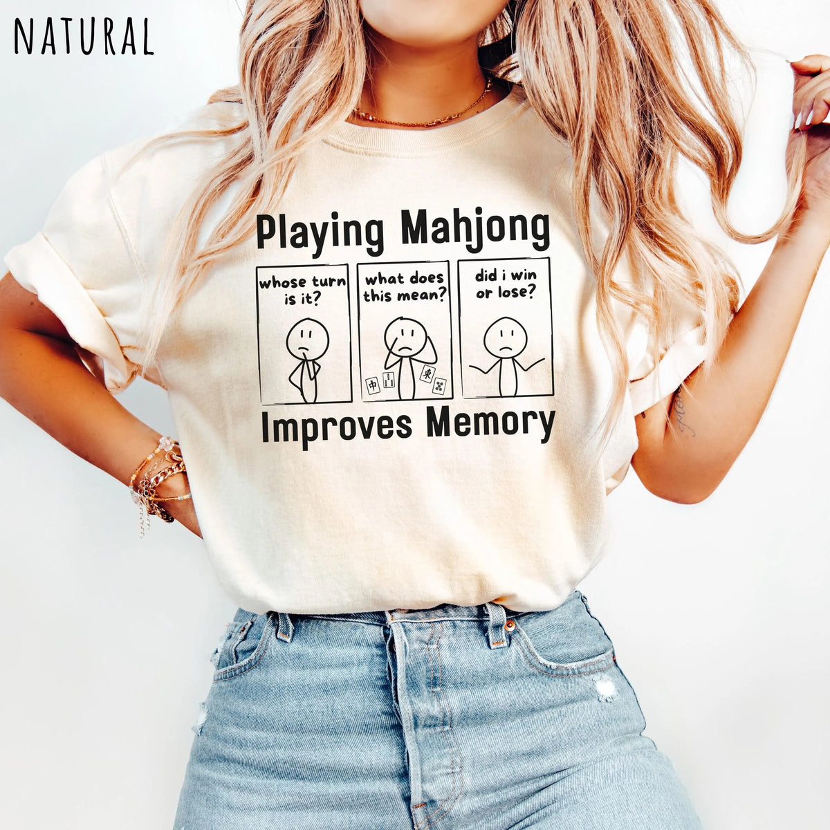 Comfort ColorsPlaying Mahjong Improves Memory Tshirt/sweatshirt