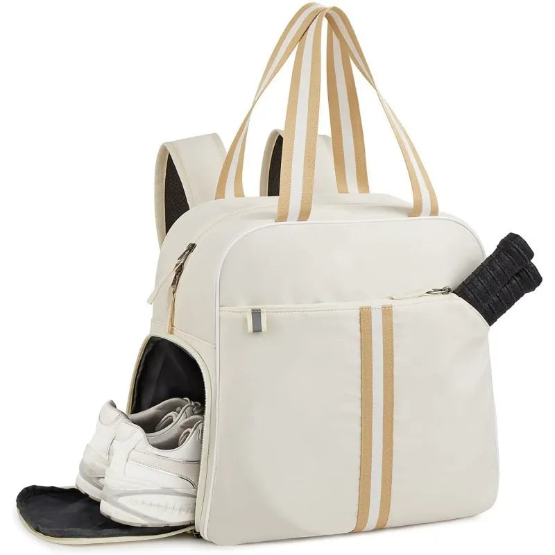 Universal 2-in-1 Pickleball Backpack with Shoe Compartment, Waterproof Pocket Pickleball Tote