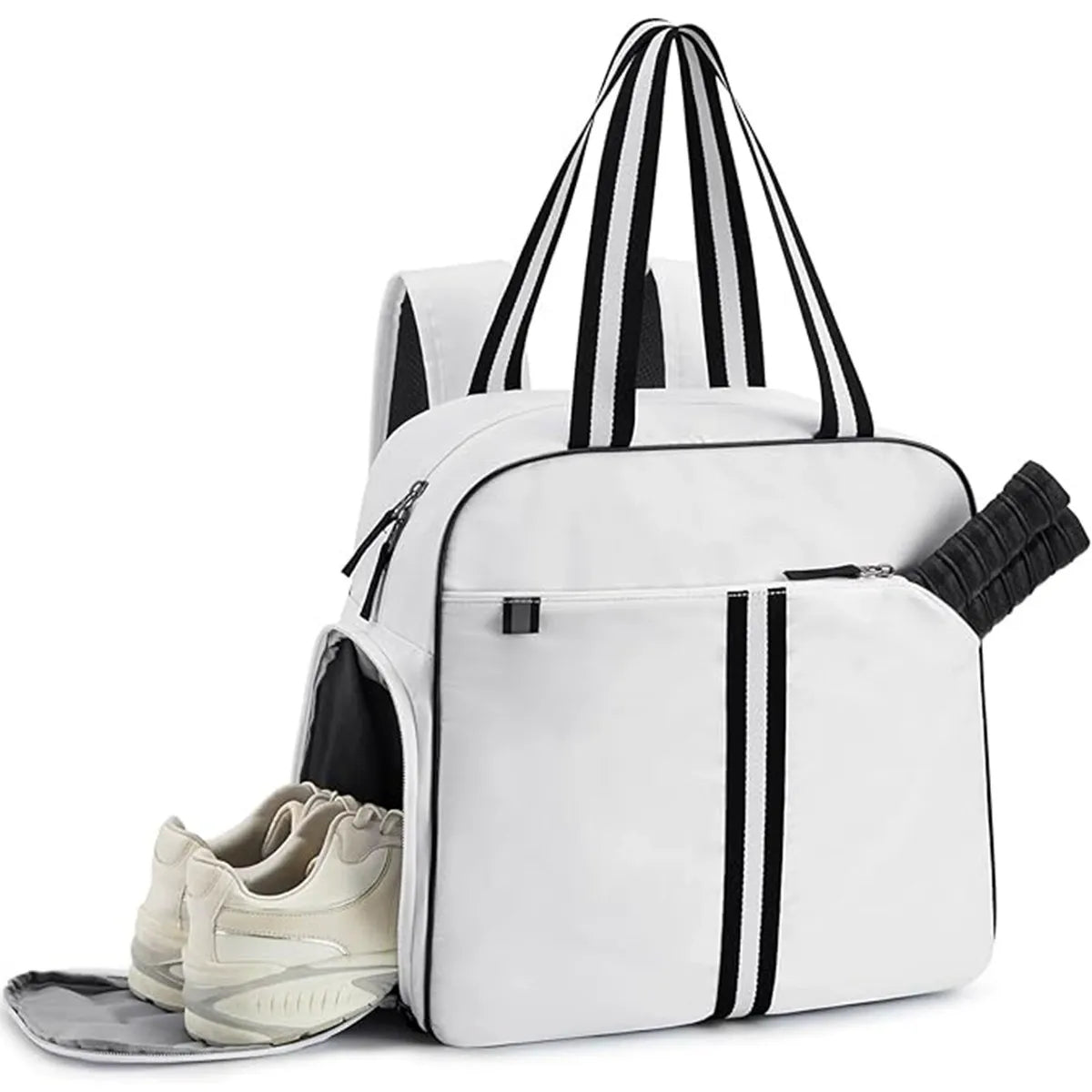 Universal 2-in-1 Pickleball Backpack with Shoe Compartment, Waterproof Pocket Pickleball Tote