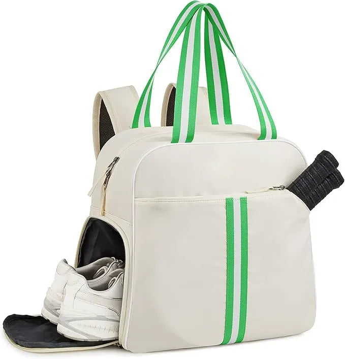 Universal 2-in-1 Pickleball Backpack with Shoe Compartment, Waterproof Pocket Pickleball Tote
