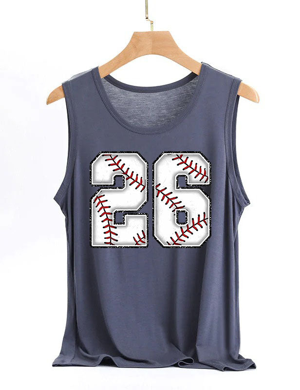 Baseball Custom Number Tank Top
