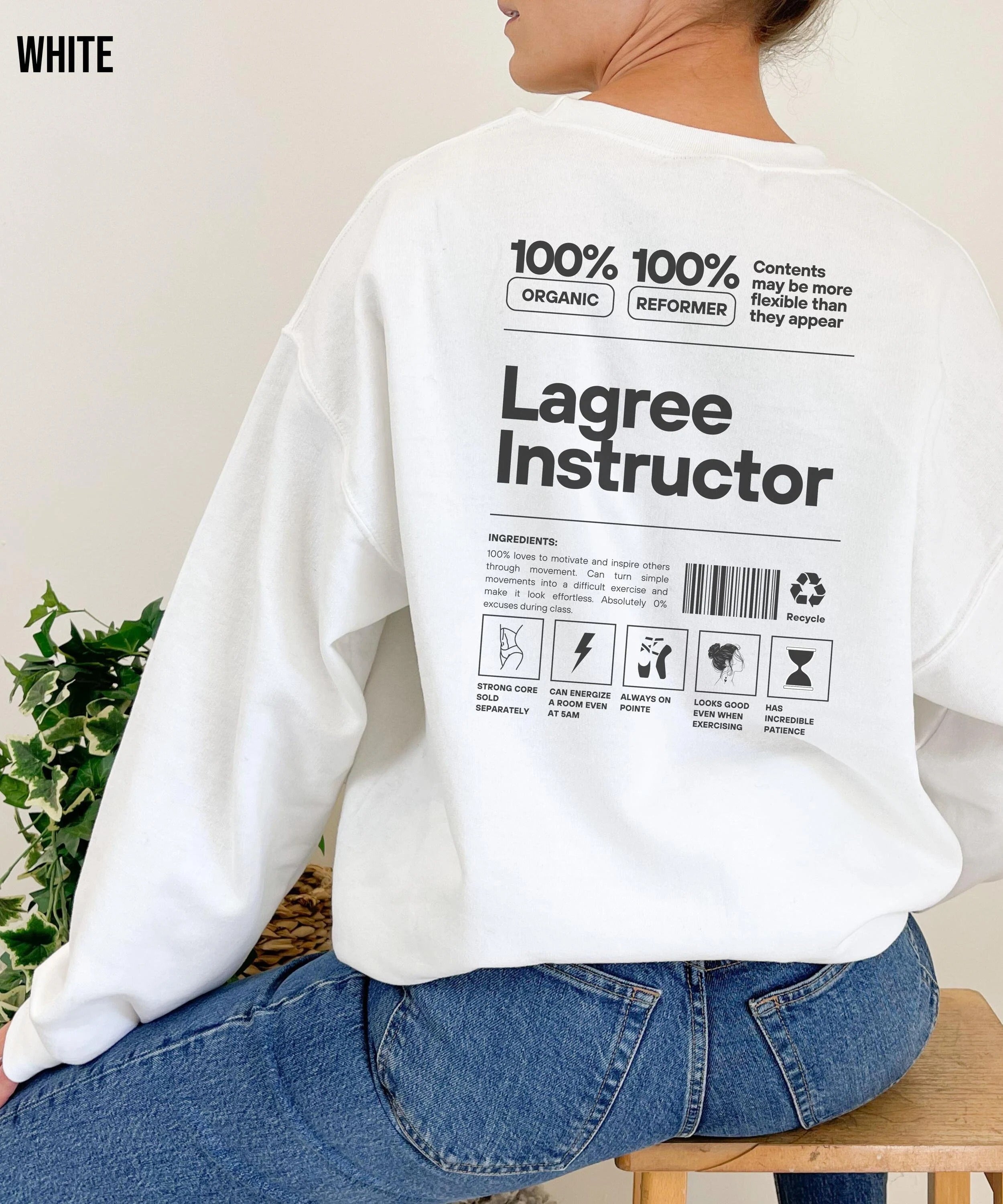 Lagree Instructor  Pilates Sweatshirt