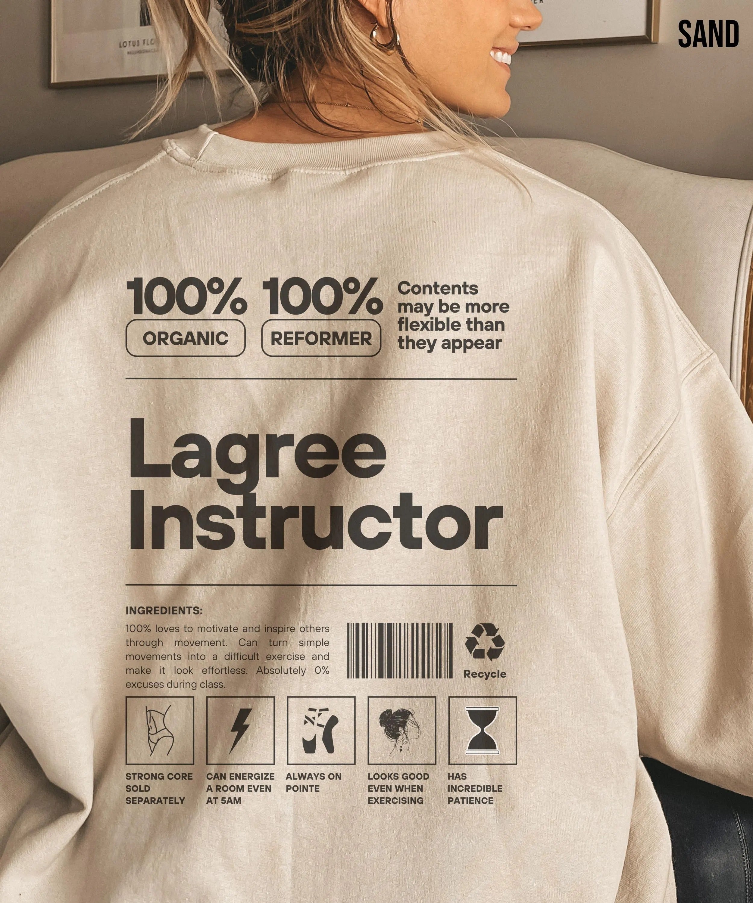 Lagree Instructor  Pilates Sweatshirt