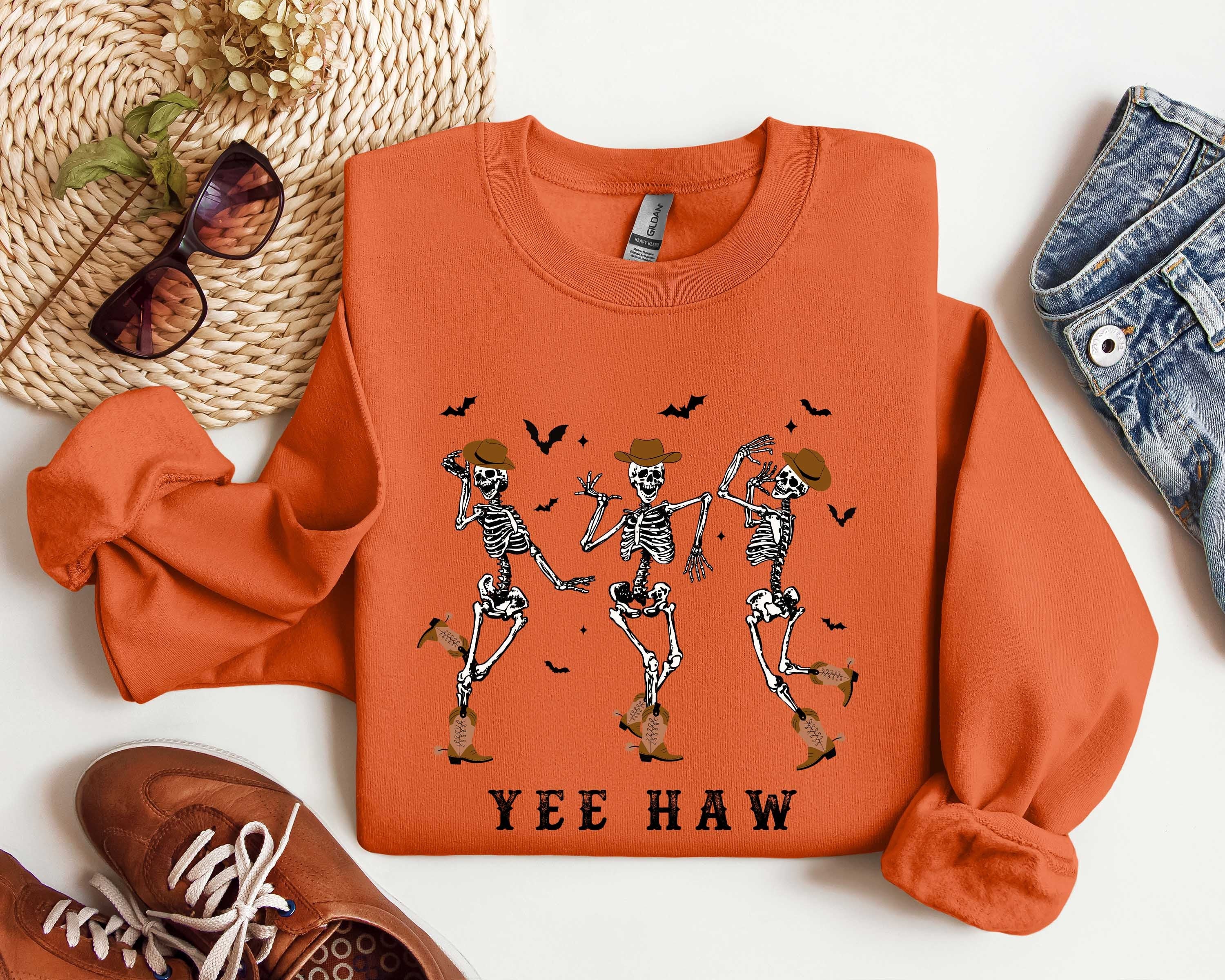 YEE HAW Dancing Skeleton Sweatshirt