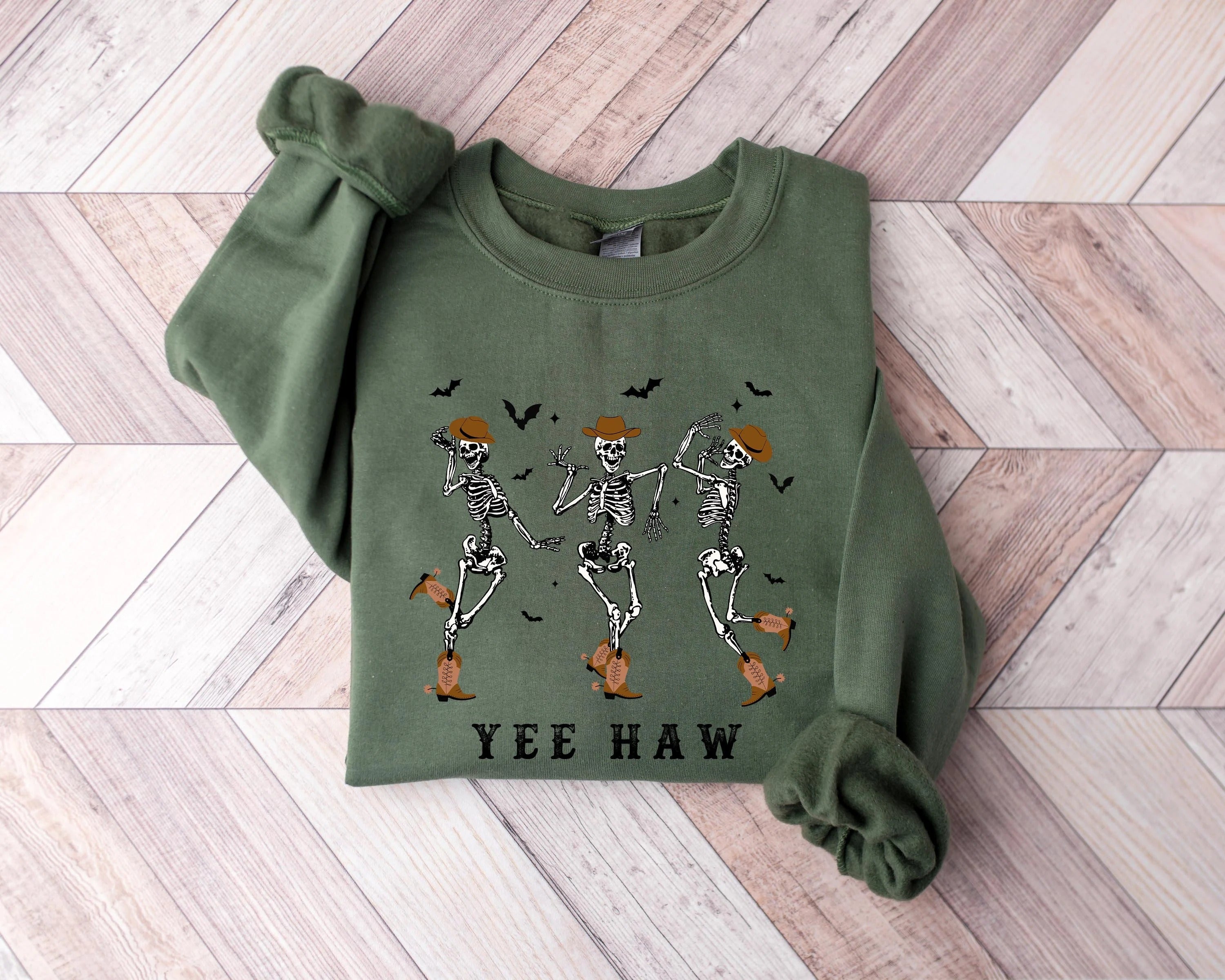 YEE HAW Dancing Skeleton Sweatshirt