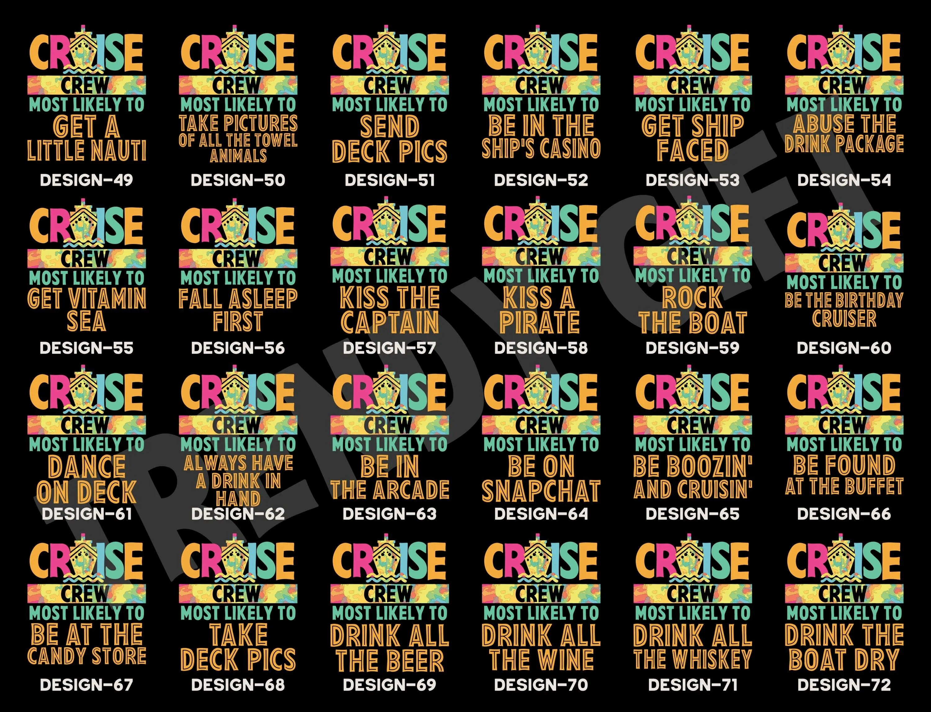 Funny 144 Quotes Cruise Crew Shirt,Most Likely To Cruise Tee，Our First Cruise,Cruise Party