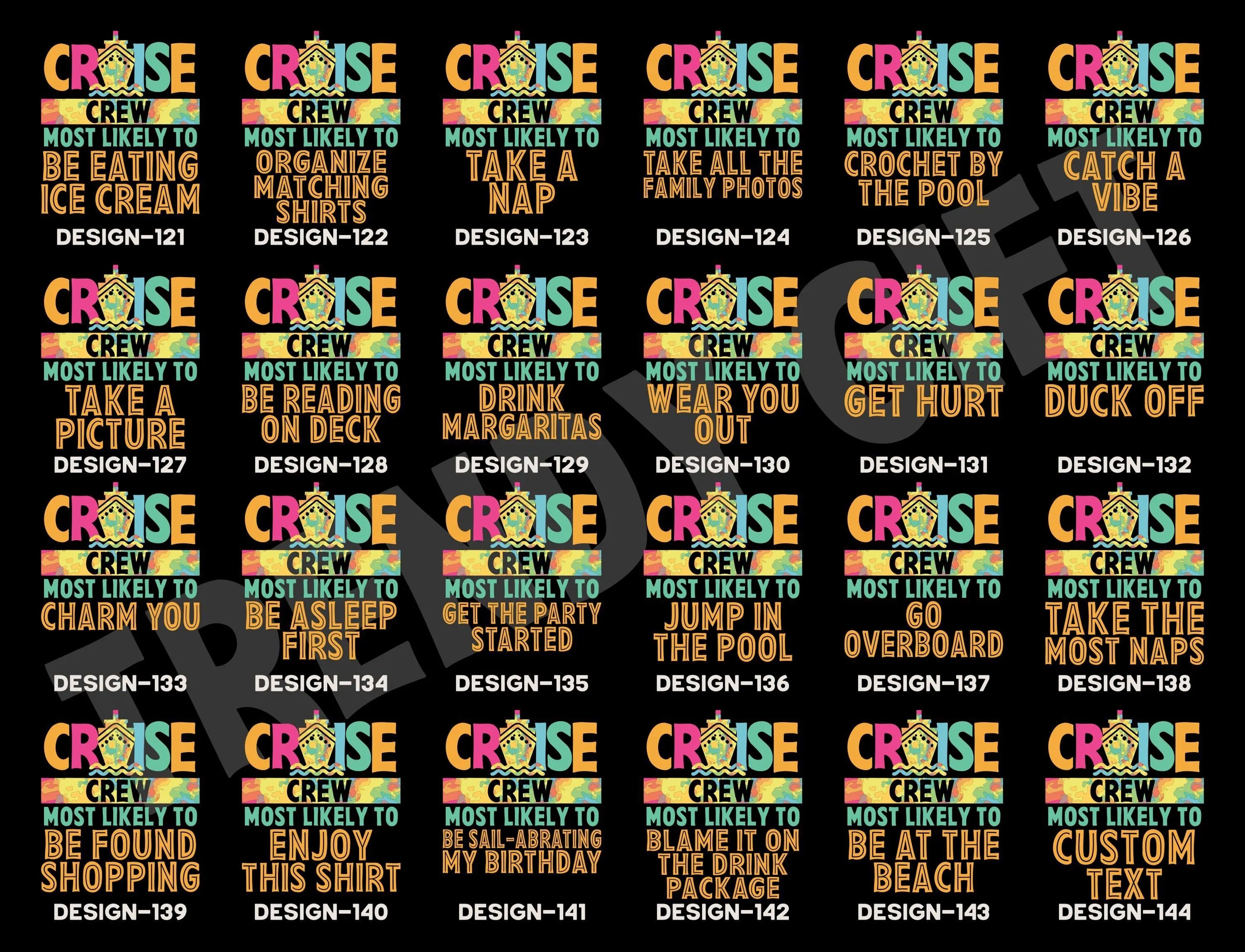 Funny 144 Quotes Cruise Crew Shirt,Most Likely To Cruise Tee，Our First Cruise,Cruise Party