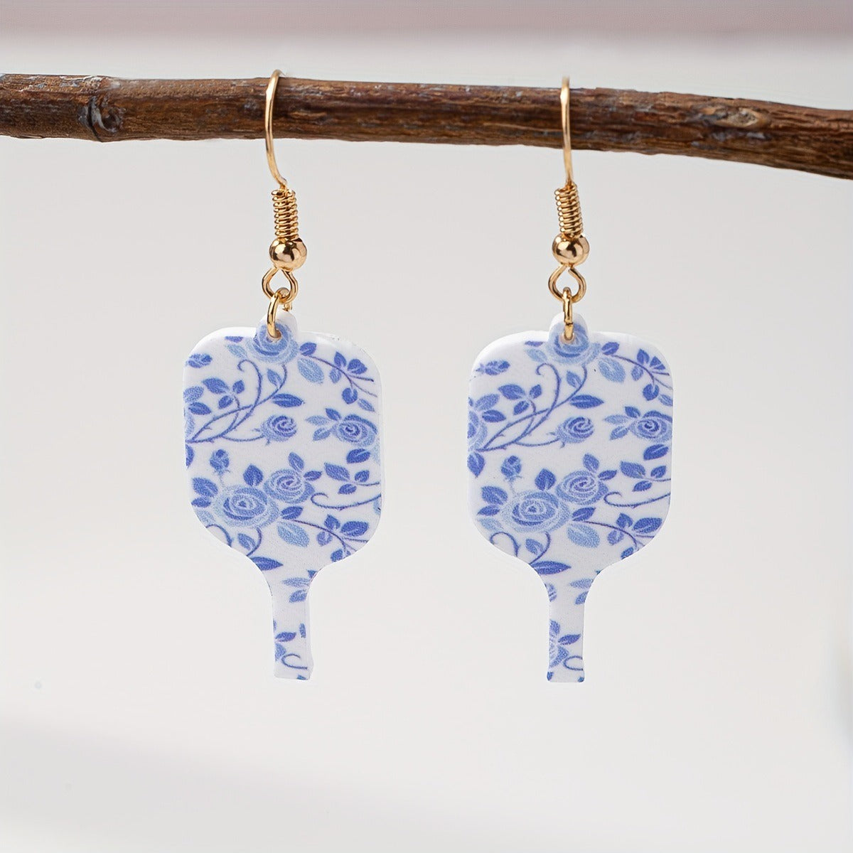 Acrylic Racket Pickleball Earrings,Pickleball Earrings, Gifts for Sports Lovers,2 Pairs