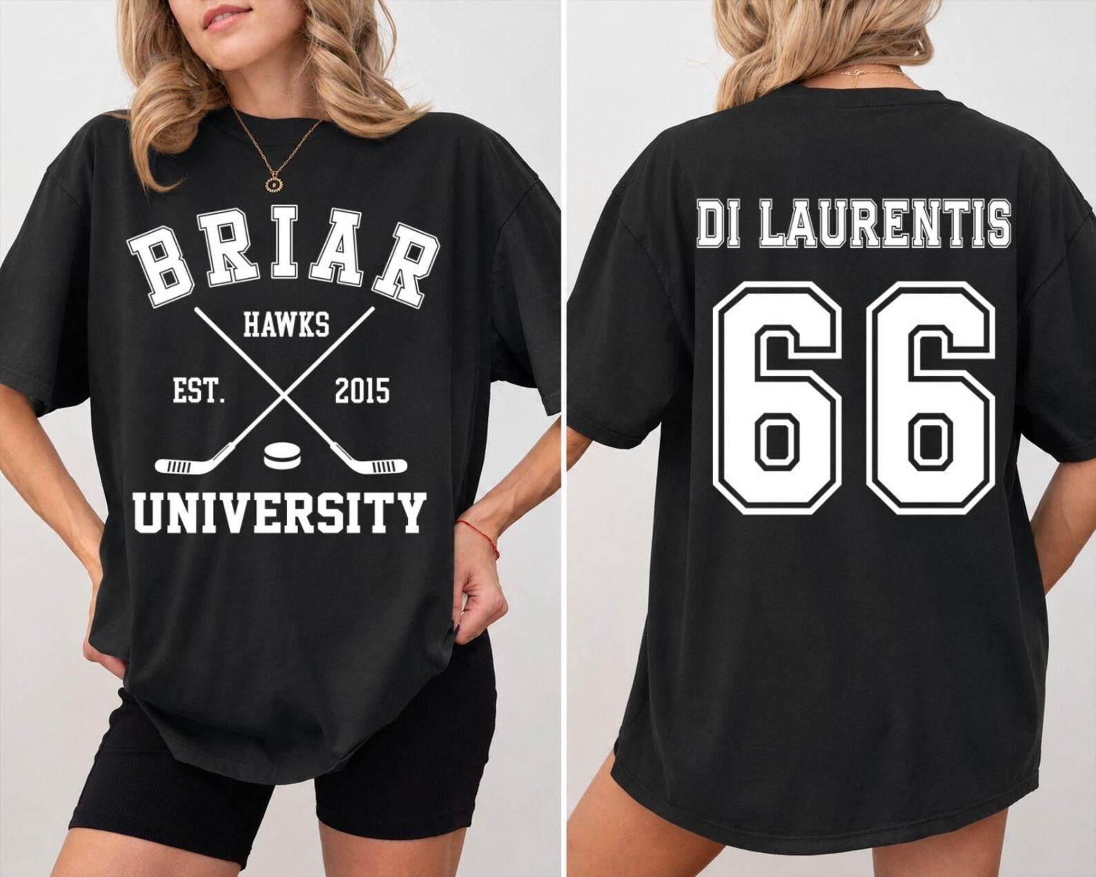 Custom Briar Hockey Comfort Color T-shirt, Briar University Shirt, Off-Campus Tee