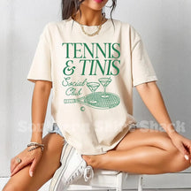 Comfort Colors Tennis and Tinis Social Club T-Shirt