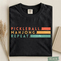 Comfort Colors Pickleball Mahjong Repeat Retro T-Shirt