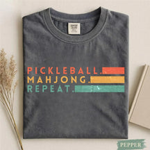 Comfort Colors Pickleball Mahjong Repeat Retro T-Shirt