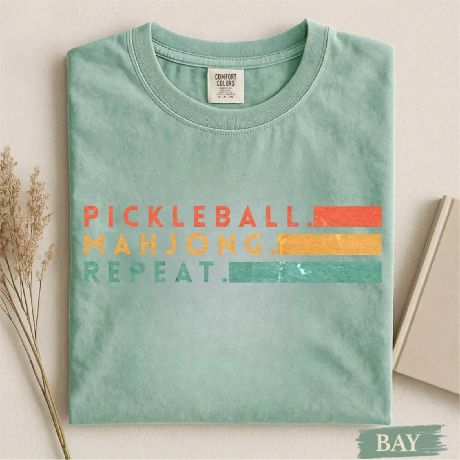Comfort Colors Pickleball Mahjong Repeat Retro T-Shirt