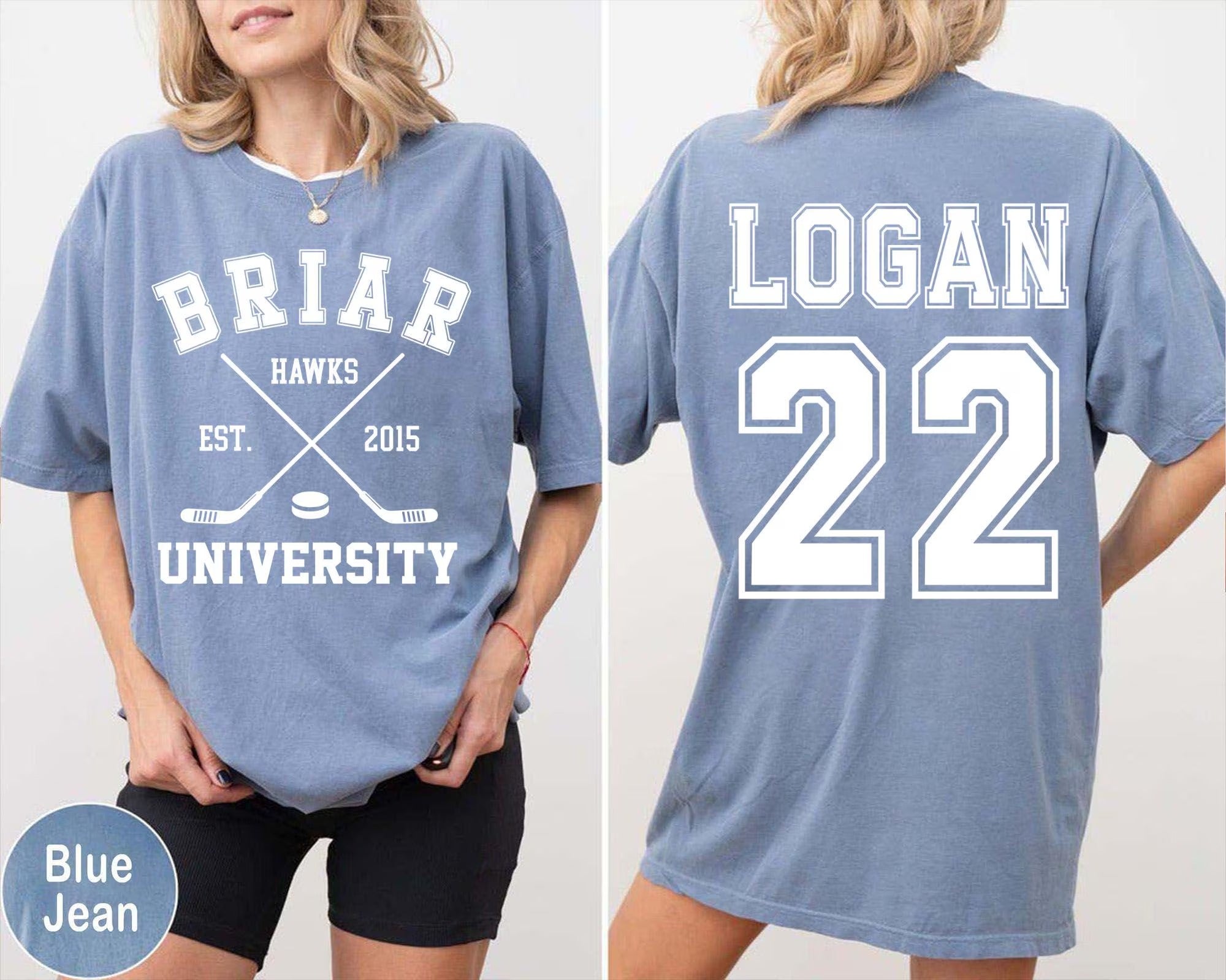 Custom Briar Hockey Comfort Color T-shirt, Briar University Shirt, Off-Campus Tee