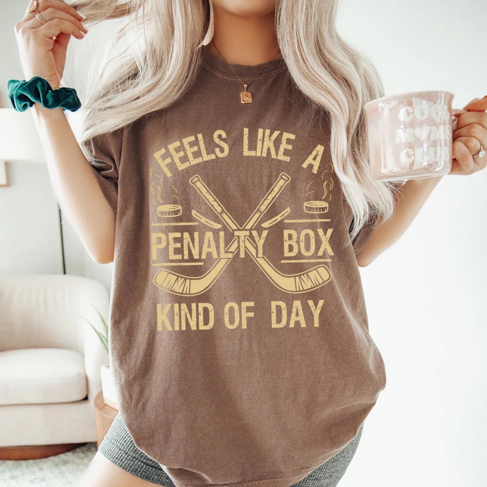 Feels Like A Penalty Box Kind Of Day Ice Hockey T-Shirt