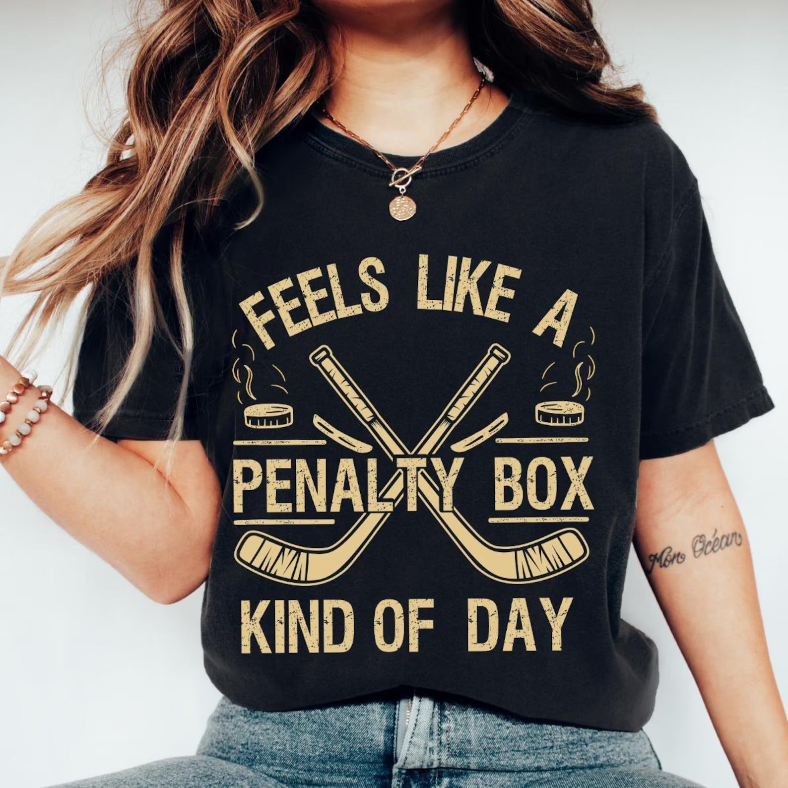 Feels Like A Penalty Box Kind Of Day Ice Hockey T-Shirt