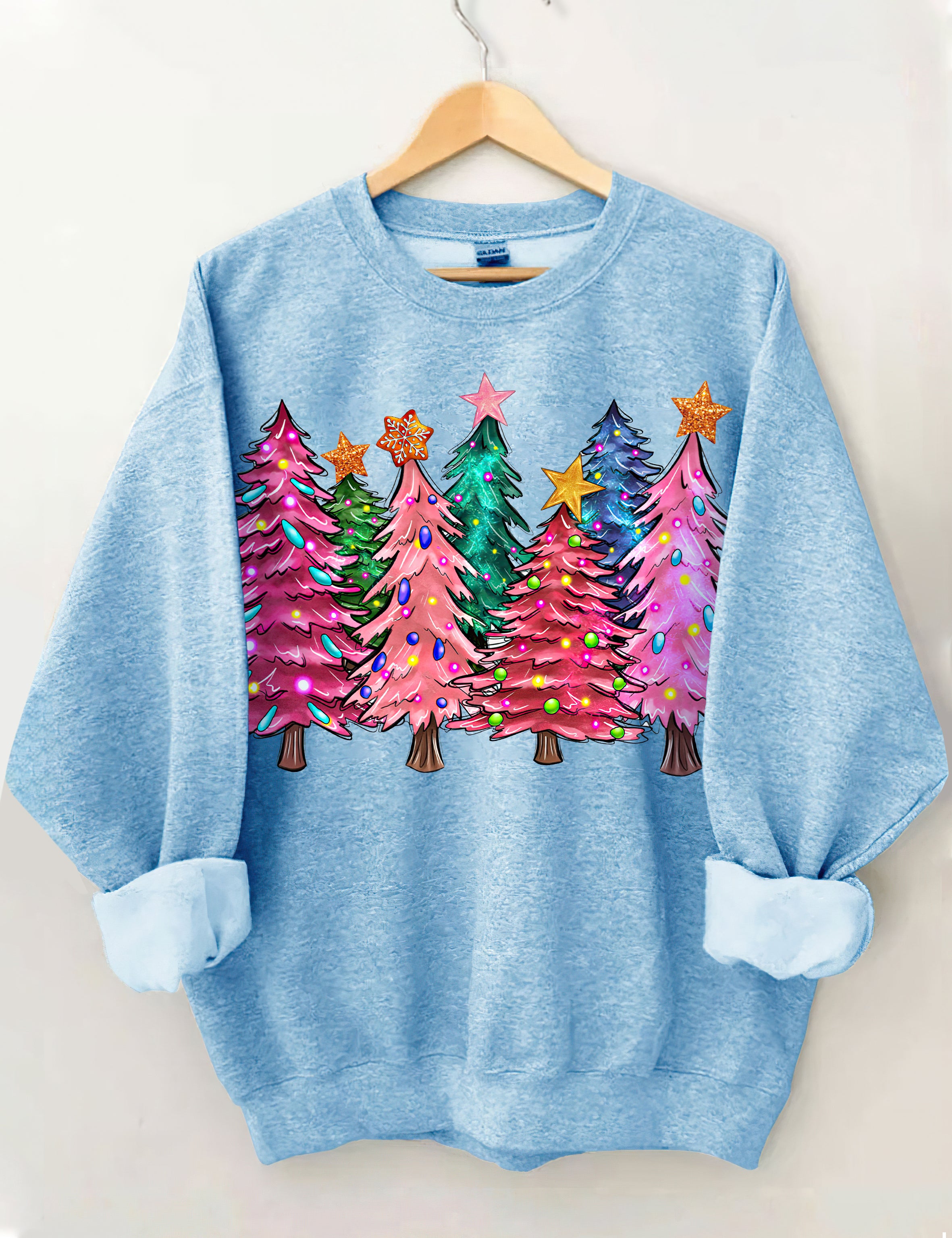 Christmas Trees With Lights Sweatshirt