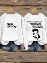Women's Elvis Presley Printed Long Sleeve Sweatshirt