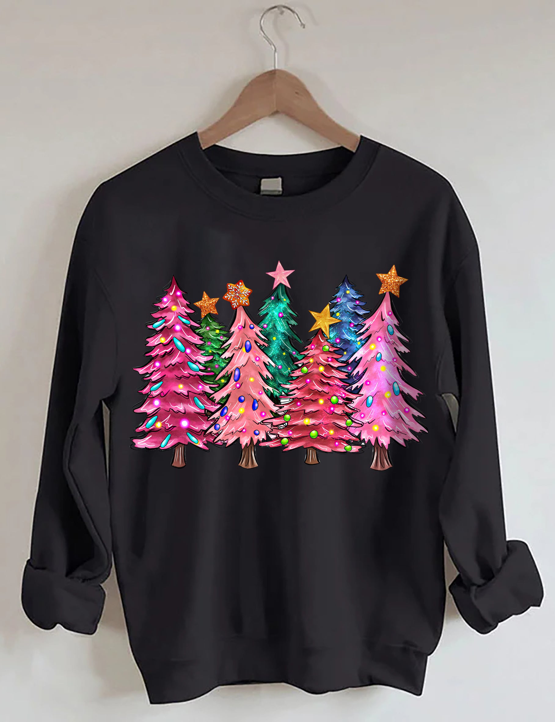 Christmas Trees With Lights Sweatshirt