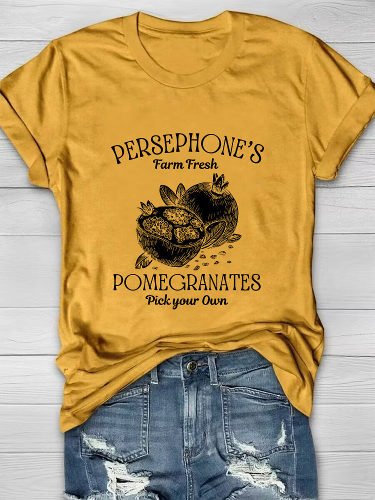Persephone's Pomegranate Art T-shirt