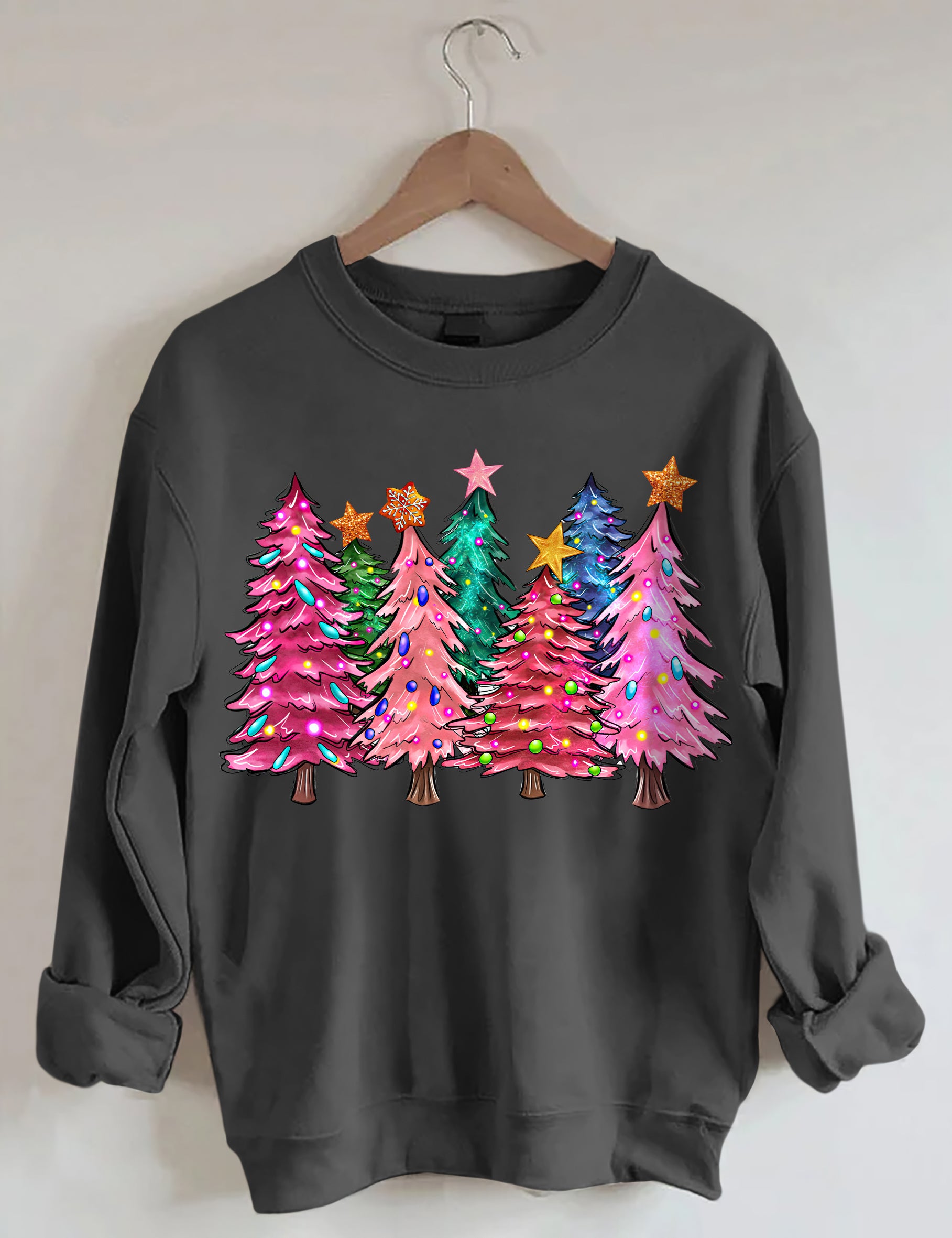 Christmas Trees With Lights Sweatshirt