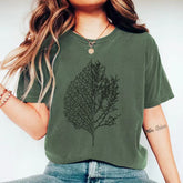 Leaf & Tree Forest Print T-Shirt