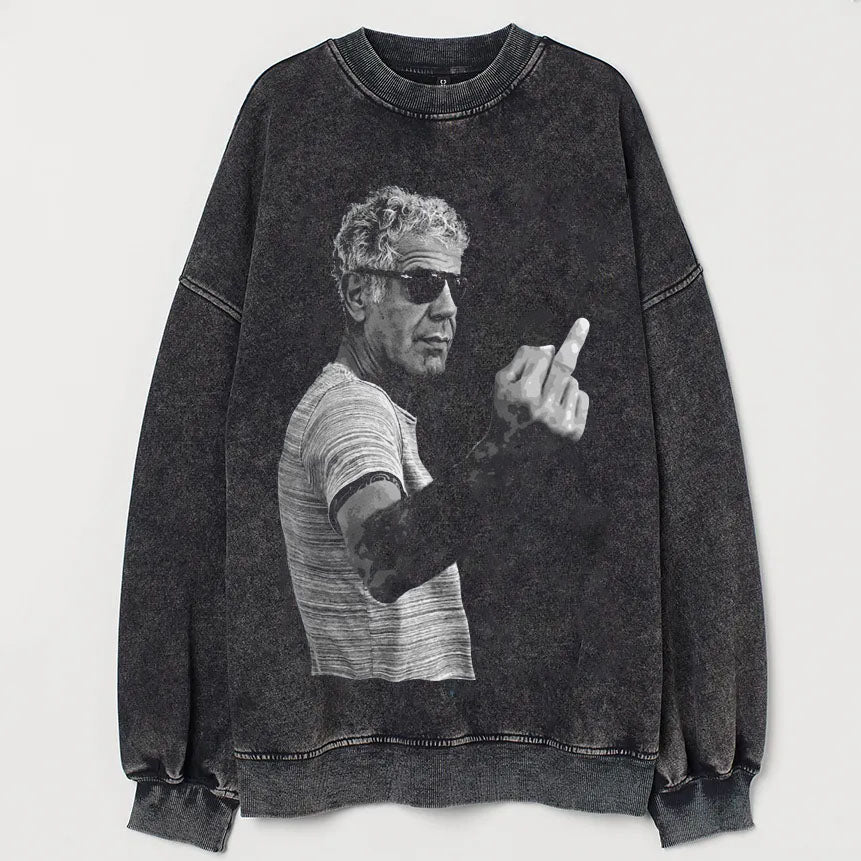 Anthony Bourdain Middle Finger Sweatshirt/T-shirt