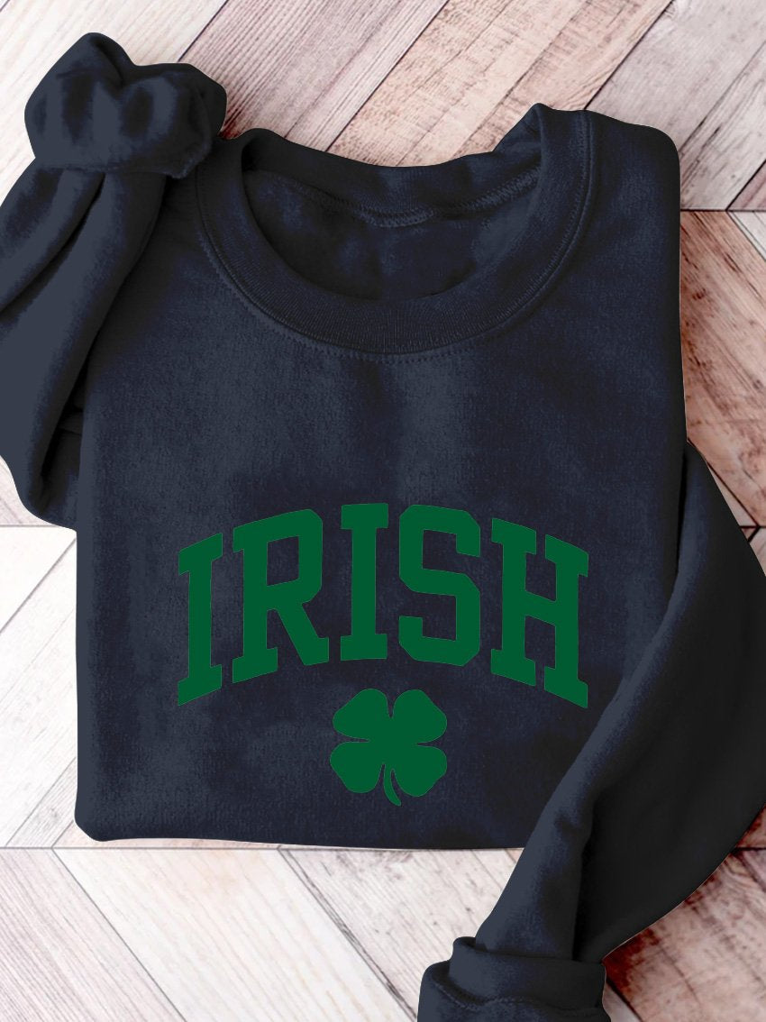Irish St. Patrick's Day Print Casual Sweatshirt