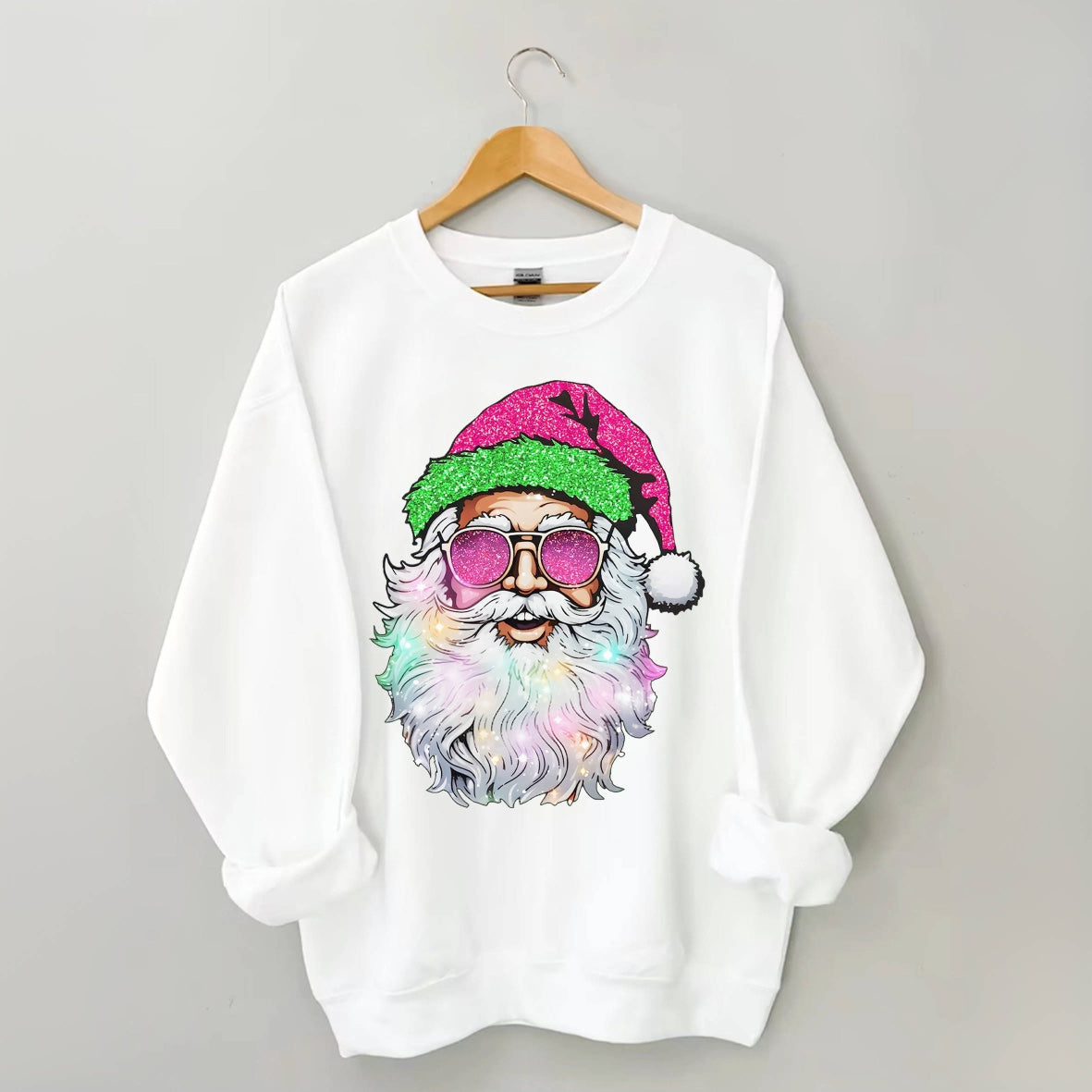 Santa with Sunglasses Sweatshirt