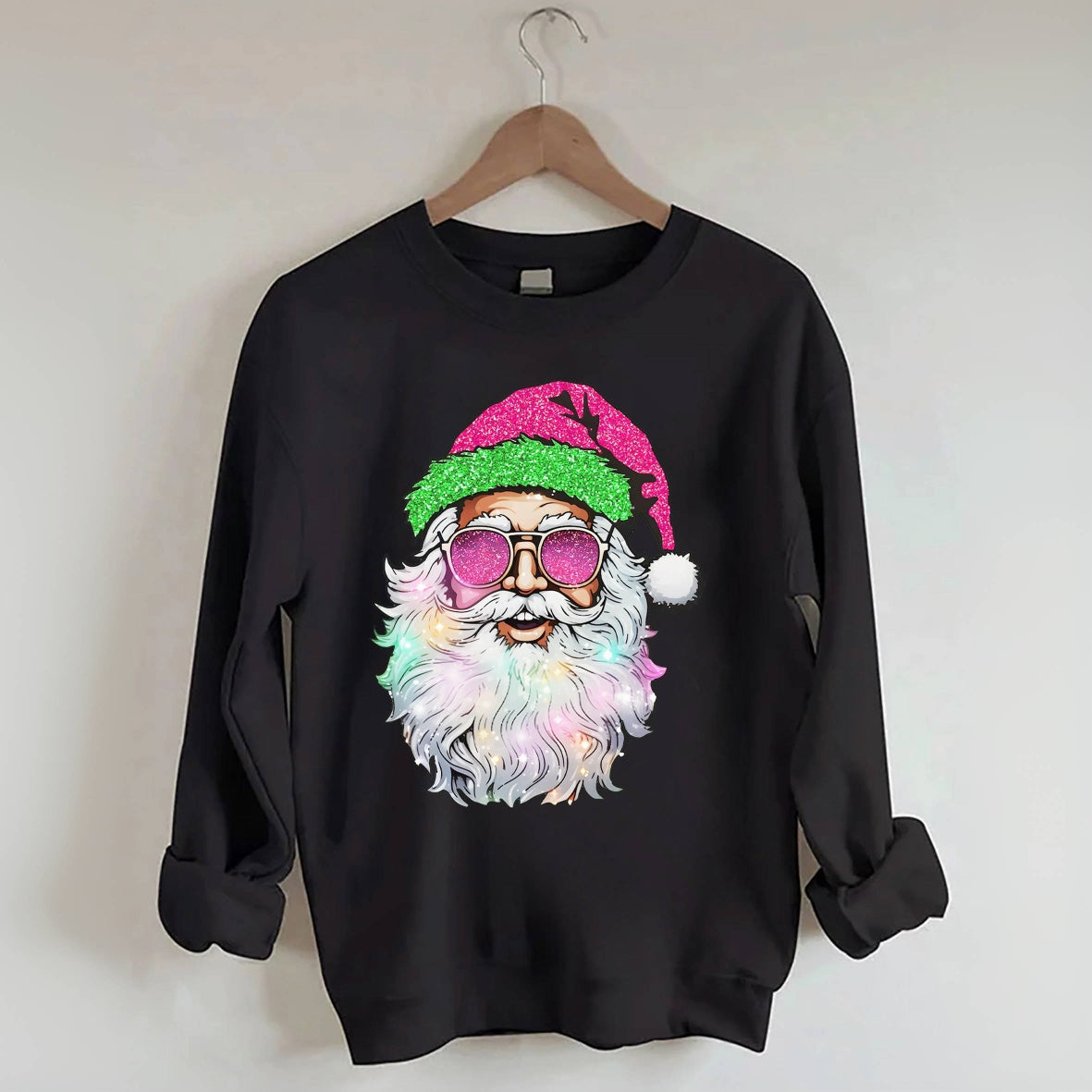 Santa with Sunglasses Sweatshirt