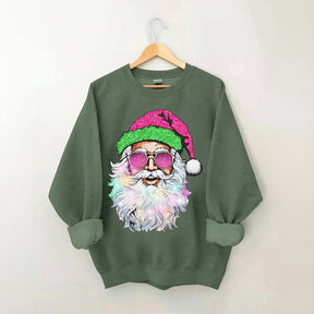 Santa with Sunglasses Sweatshirt