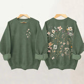 Vintage Pressed Flowers  Sweatshirt
