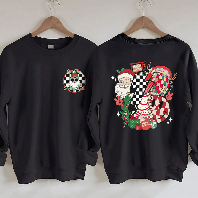 On The Petty List Retro Christmas Sweatshirt
