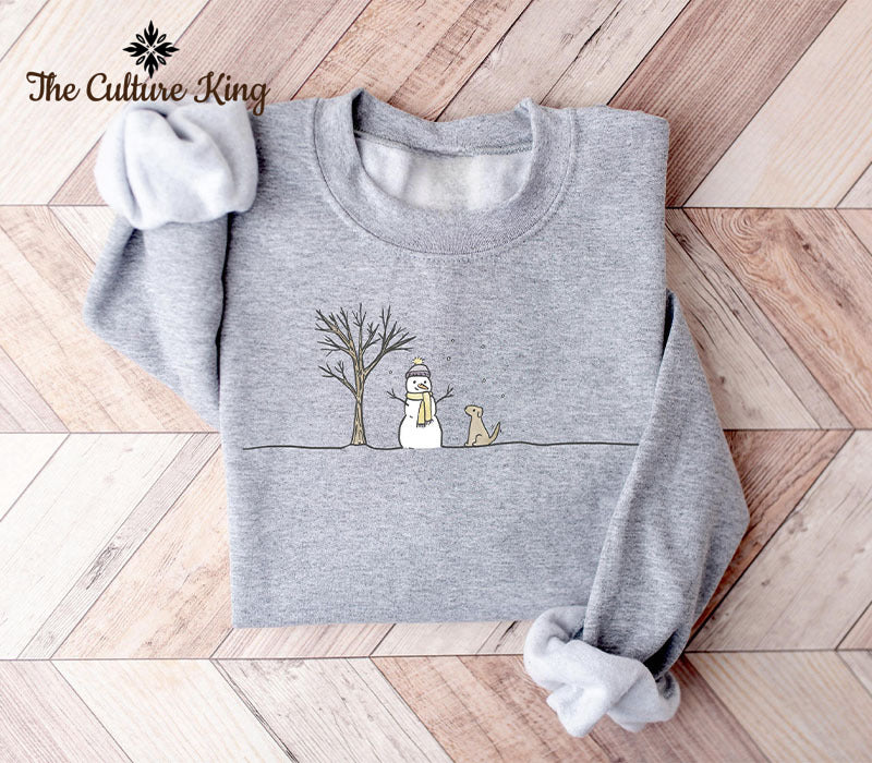 Cute Snowman Crewneck Sweatshirt