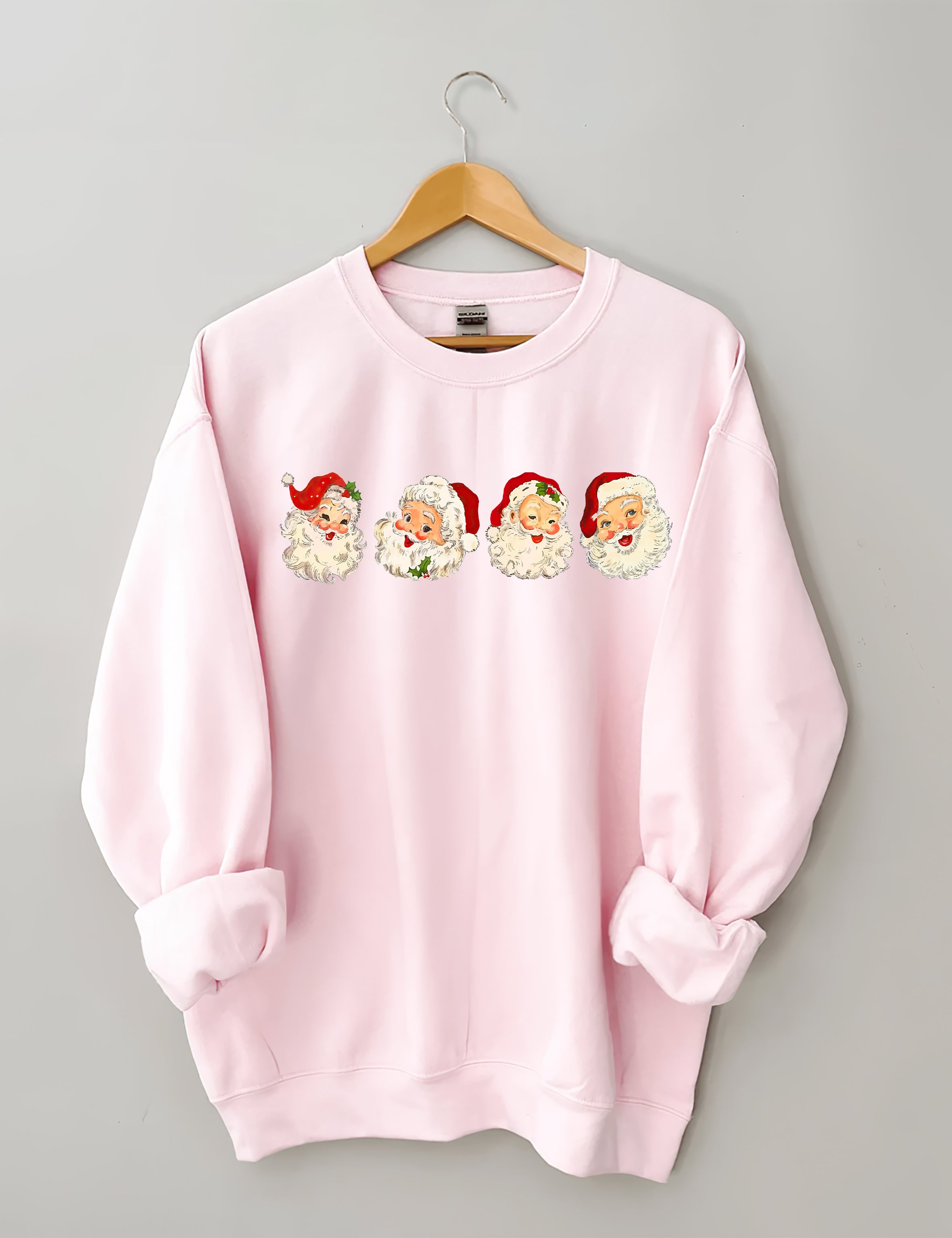 Retro Cheerful Santa Sweatshirt