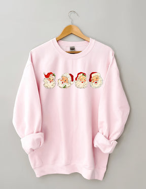 Retro Cheerful Santa Sweatshirt