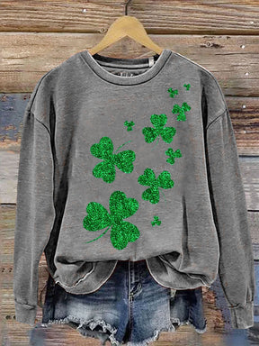 St. Patrick's Day Print Casual  Sweatshirt