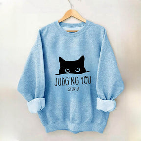 Cute Cat Peeking You Sweatshirt