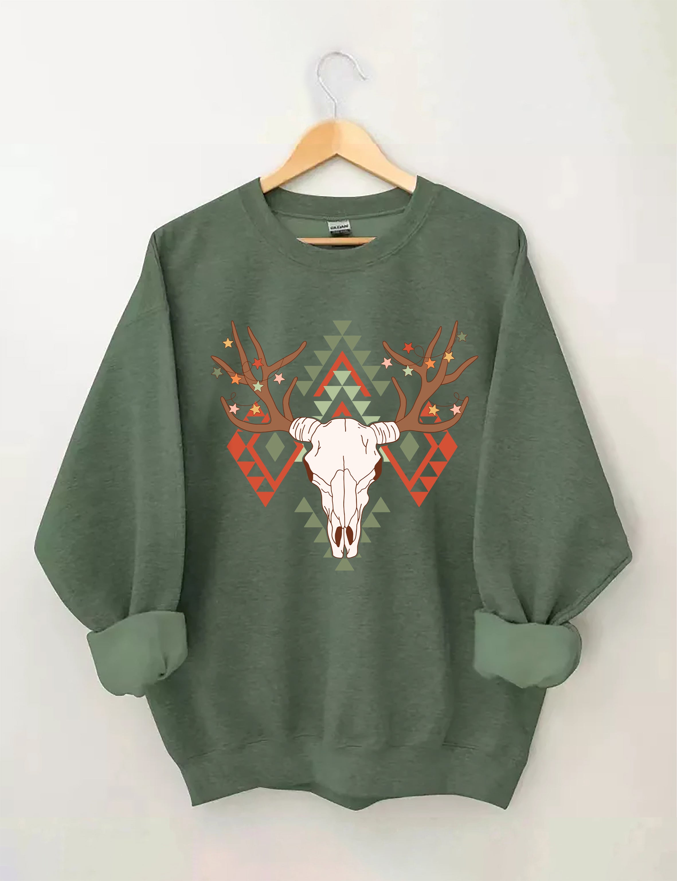 Deer Western Christmas Sweatshirt