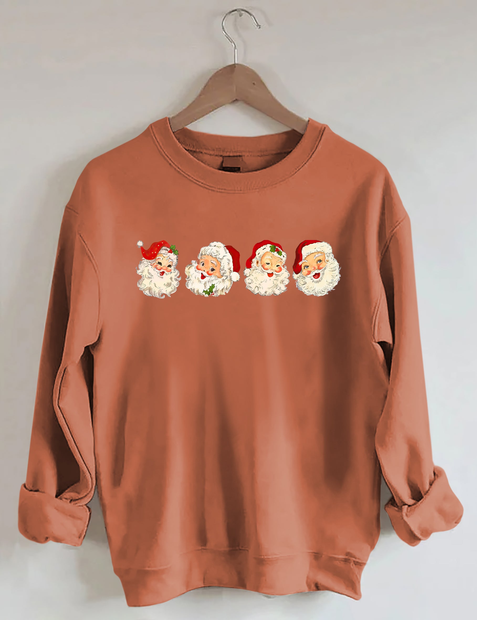 Retro Cheerful Santa Sweatshirt