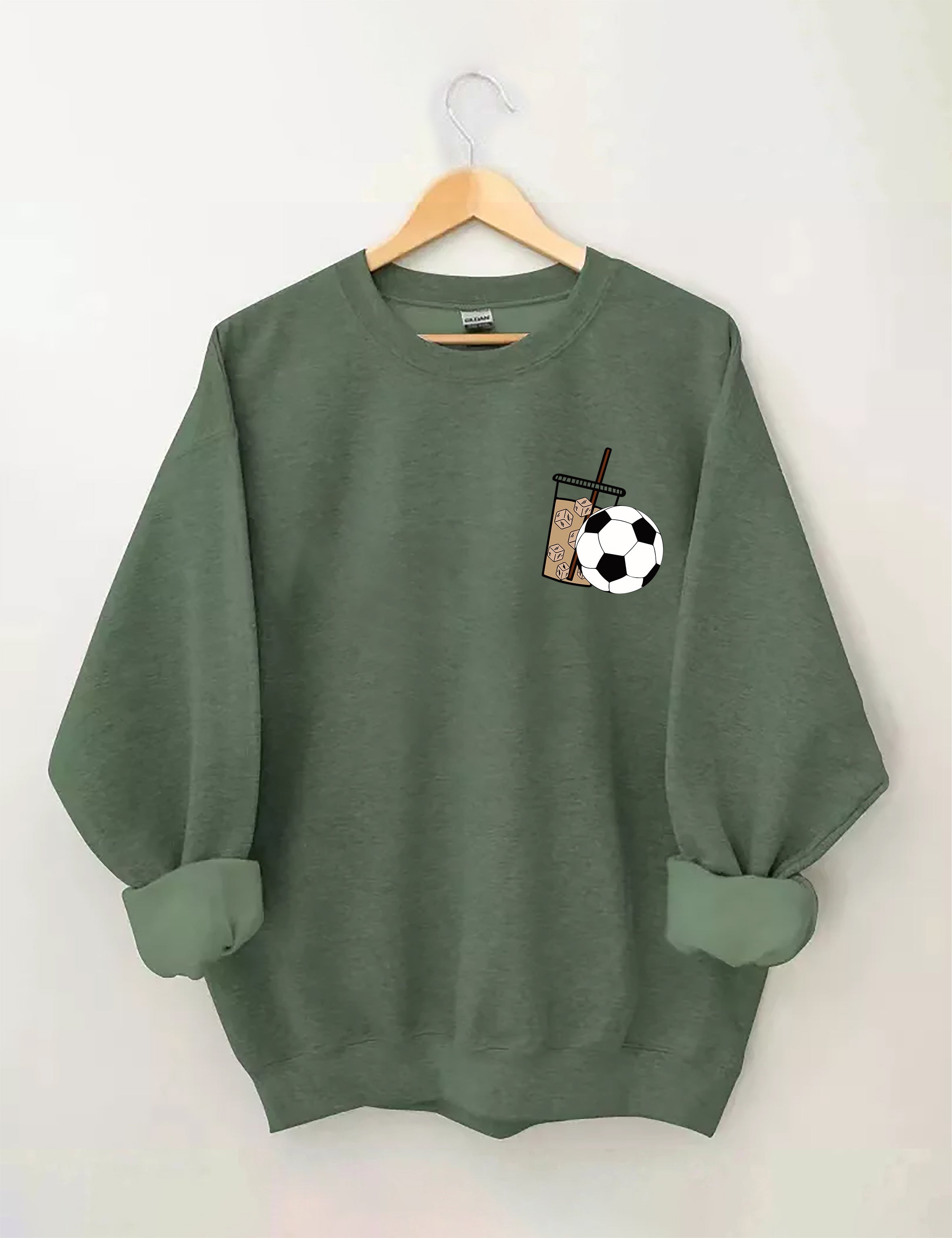 Weekends Iced Coffee Soccer Sweatshirt