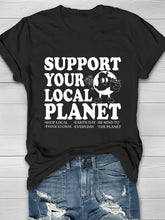 Your Local Planet Print Women's T-shirt