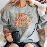 Birth Flower Family Bouquet Sweatshirt