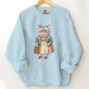 Women's Winter Funny Cute Cat Sweatshirt
