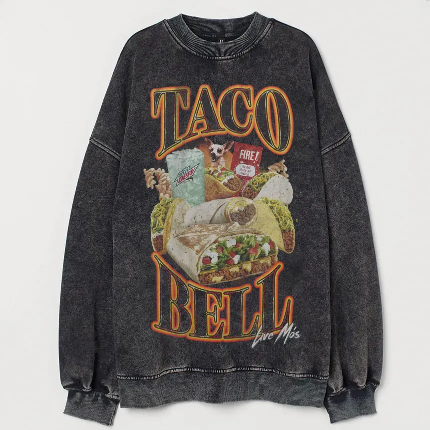 Vintage Taco Bell 90's Bootleg Sweatshirt