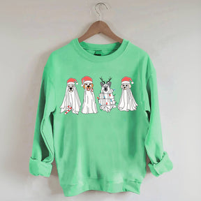Christmas Ghost Dog Sweatshirt